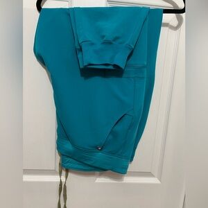 Figs Scrubs XXL Zamora Joggers Teal EUC